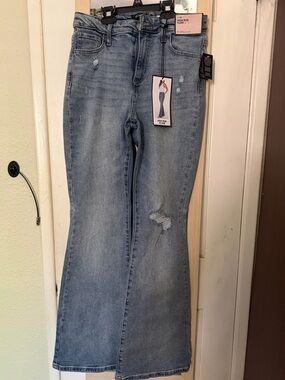 BCBGeneration Light Blue High-Rise Flare Jeans